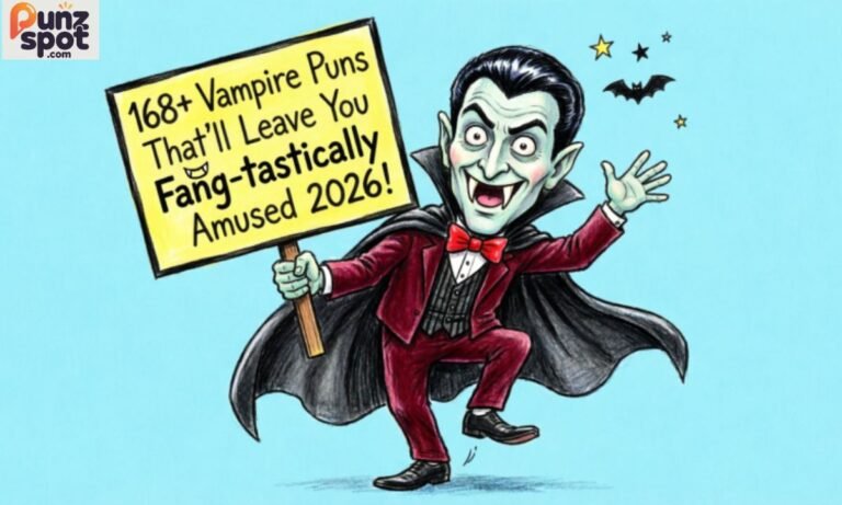 168+ Vampire Puns That'll Leave You Fang-tastically Amused 2026!
