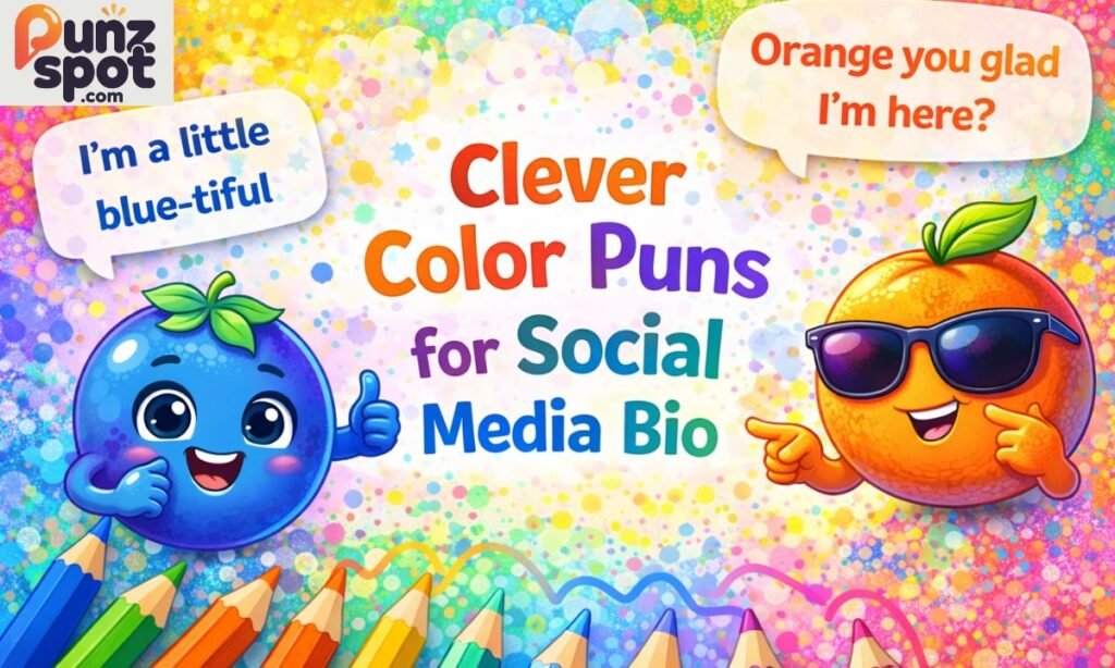 Clever Color Puns for Social Media Bio