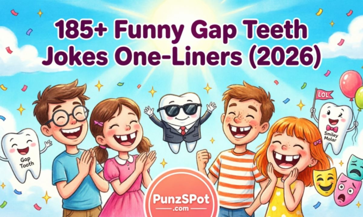 185+ Funny Gap Teeth Jokes One-Liners (2026)